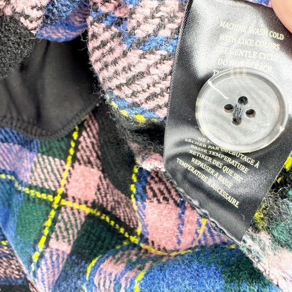 BLANKNYC Women's The Comeback Plaid Long Shacket Size M NWT - Picture 8 of 10